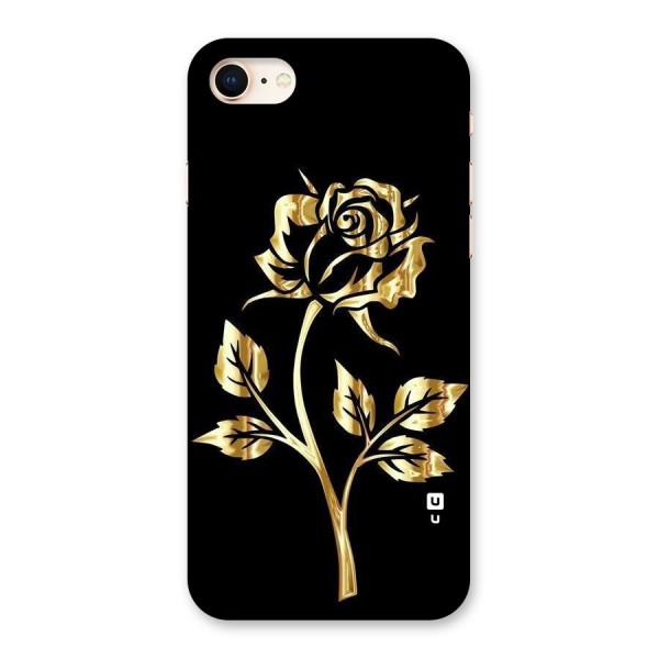 Gold Rose Back Case for iPhone 8