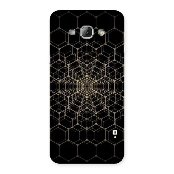 Gold Web Back Case for Galaxy A8