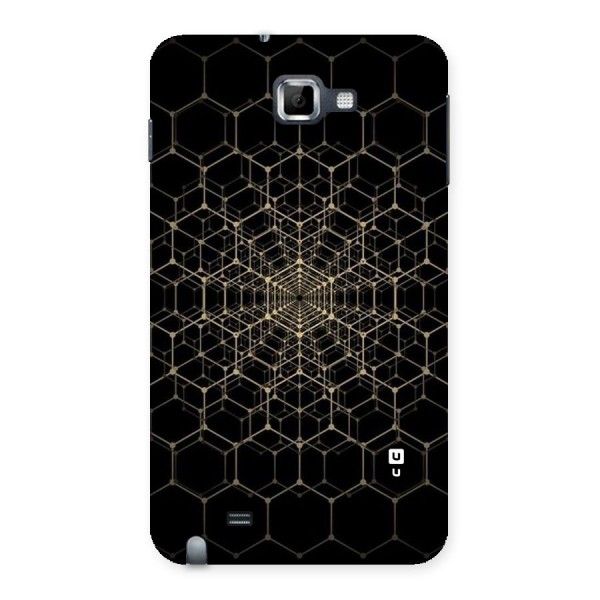 Gold Web Back Case for Galaxy Note