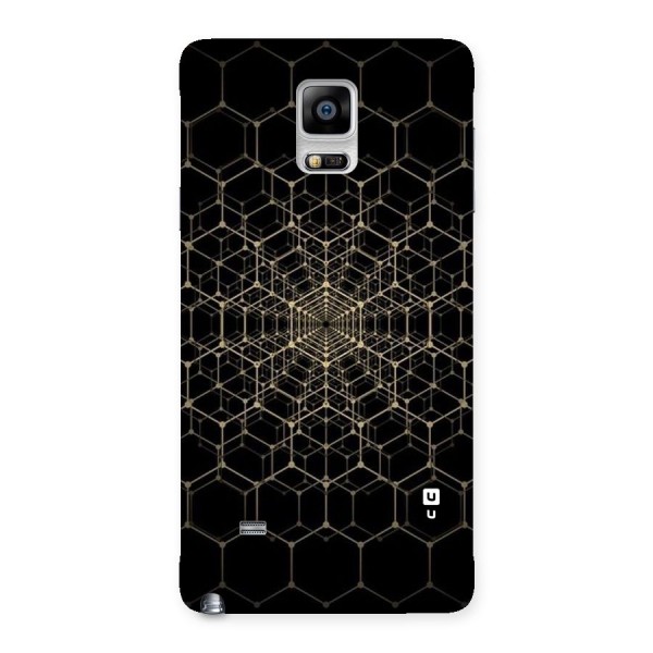 Gold Web Back Case for Galaxy Note 4