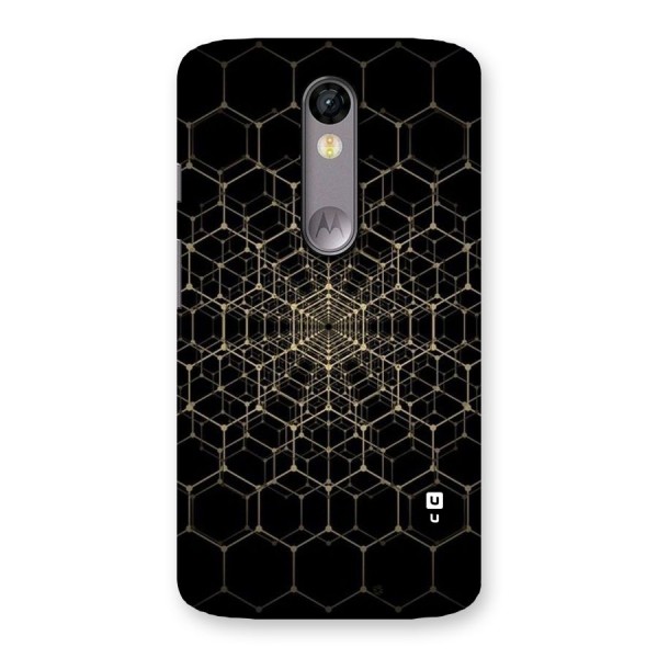 Gold Web Back Case for Moto X Force