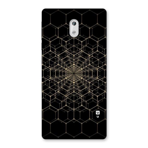 Gold Web Back Case for Nokia 3