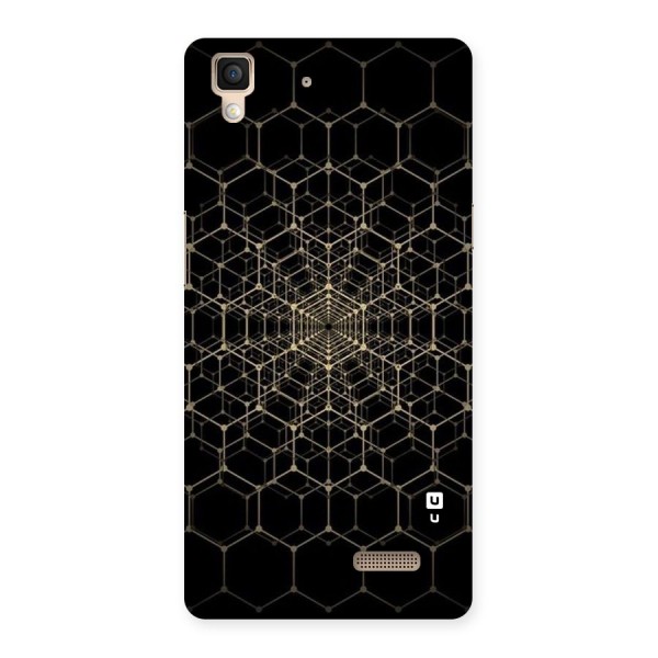 Gold Web Back Case for Oppo R7