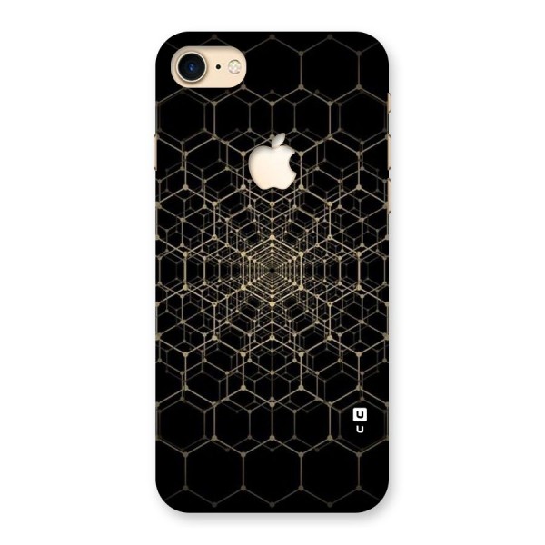 Gold Web Back Case for iPhone 7 Apple Cut