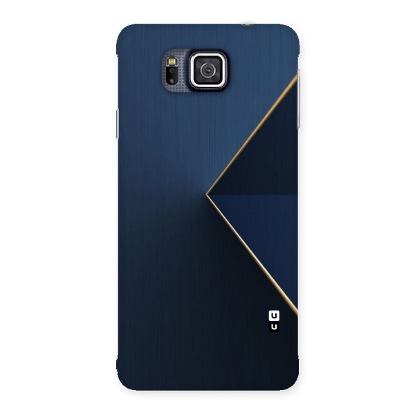 Golden Blue Triangle Back Case for Galaxy Alpha