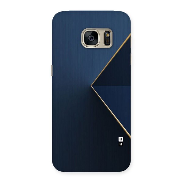 Golden Blue Triangle Back Case for Galaxy S7