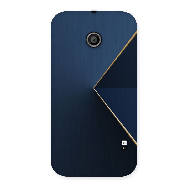 Golden Blue Triangle Back Case for Moto E