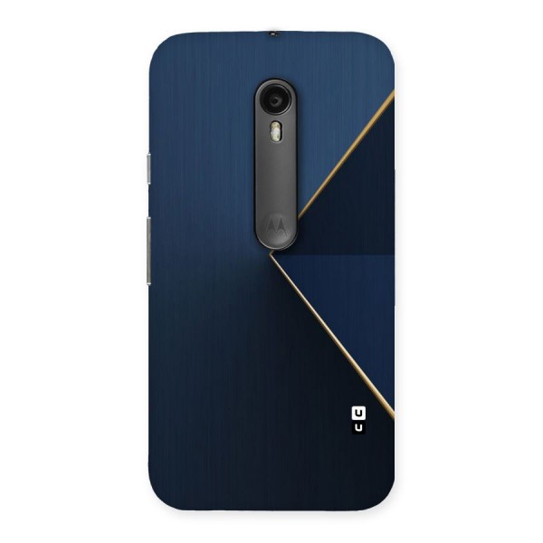 Golden Blue Triangle Back Case for Moto G3