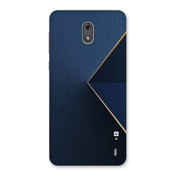 Golden Blue Triangle Back Case for Nokia 2