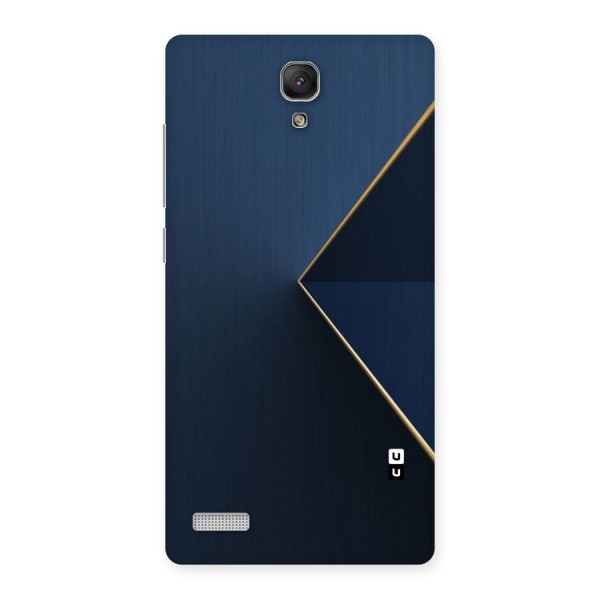 Golden Blue Triangle Back Case for Redmi Note