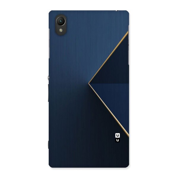 Golden Blue Triangle Back Case for Sony Xperia Z1