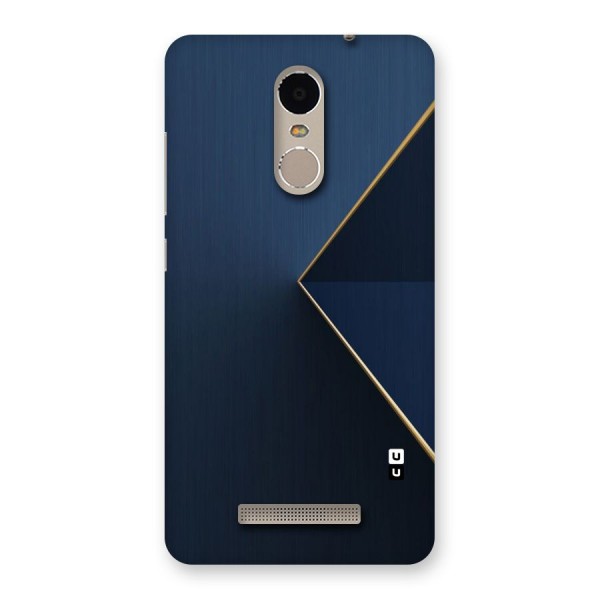 Golden Blue Triangle Back Case for Xiaomi Redmi Note 3