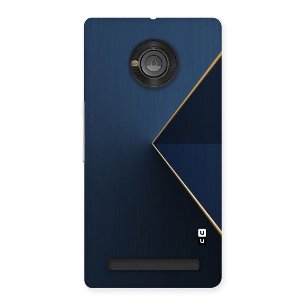 Golden Blue Triangle Back Case for Yu Yuphoria