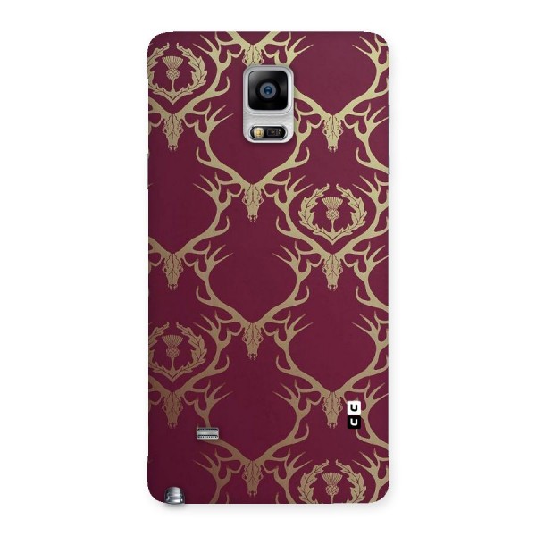 Golden Bull Design Back Case for Galaxy Note 4