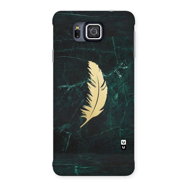 Golden Feather Back Case for Galaxy Alpha