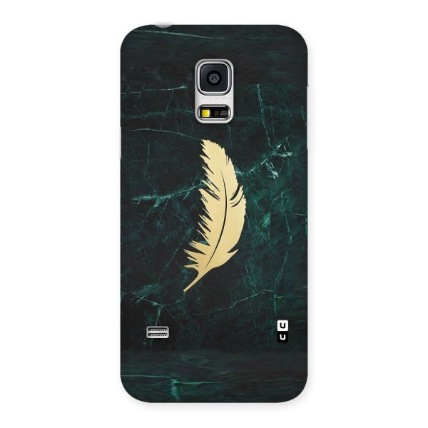 Golden Feather Back Case for Galaxy S5 Mini