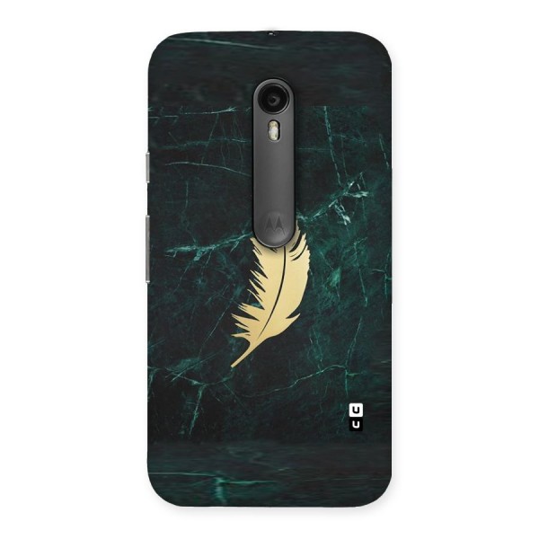 Golden Leaf Back Case for Moto G3