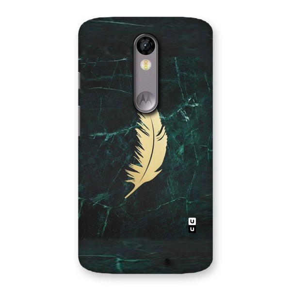 Golden Leaf Back Case for Moto X Force