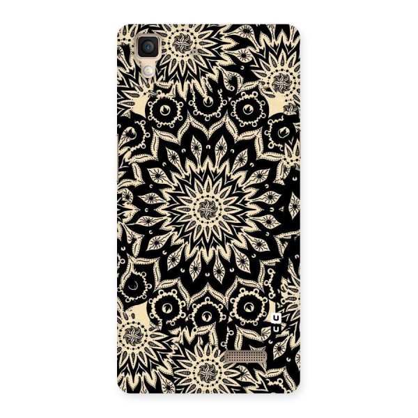 Golden Mandala Back Case for Oppo R7