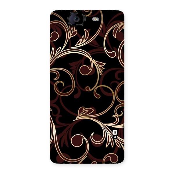 Golden Maroon Beauty Back Case for Canvas Knight A350