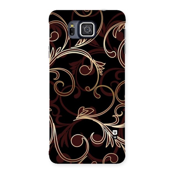 Golden Maroon Beauty Back Case for Galaxy Alpha