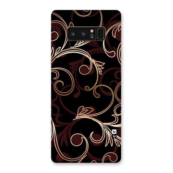 Golden Maroon Beauty Back Case for Galaxy Note 8