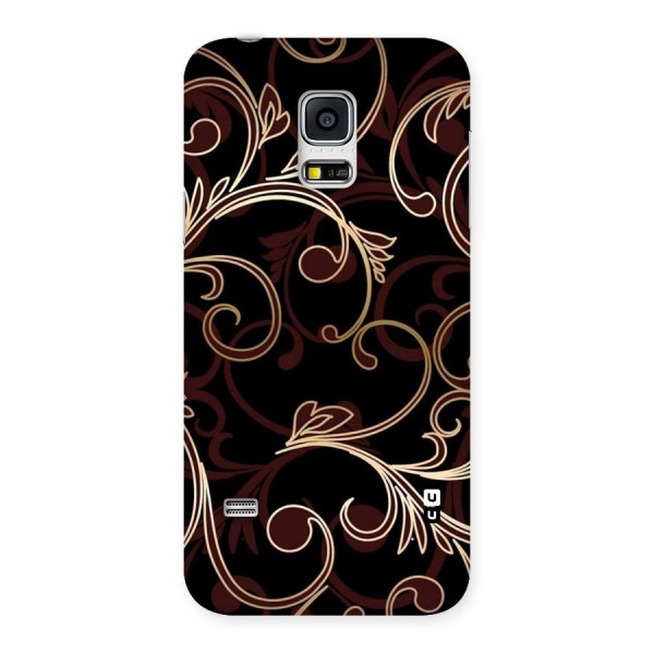 Golden Maroon Beauty Back Case for Galaxy S5 Mini