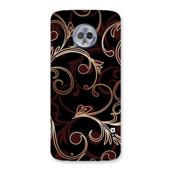 Golden Maroon Beauty Back Case for Moto G6