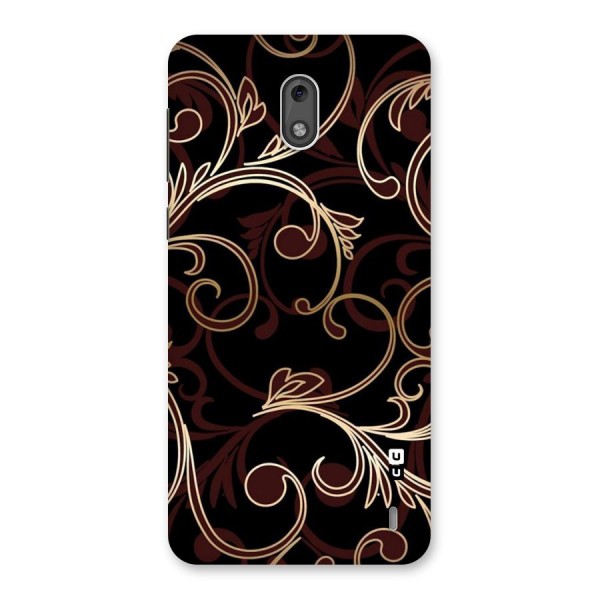 Golden Maroon Beauty Back Case for Nokia 2