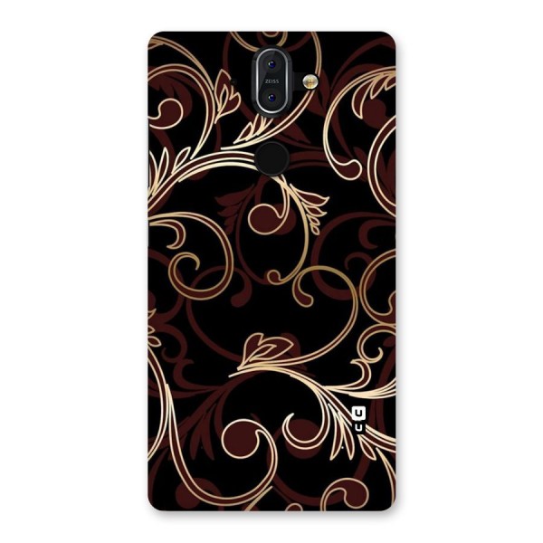 Golden Maroon Beauty Back Case for Nokia 8 Sirocco