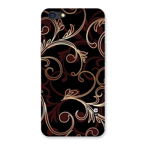 Golden Maroon Beauty Back Case for Oppo A71