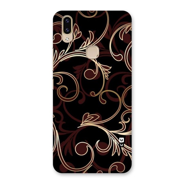 Golden Maroon Beauty Back Case for Vivo V9