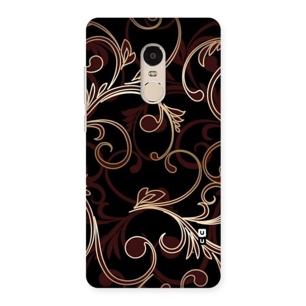 Golden Maroon Beauty Back Case for Xiaomi Redmi Note 4