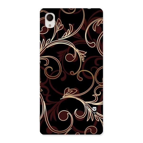 Golden Maroon Beauty Back Case for Xperia M4 Aqua