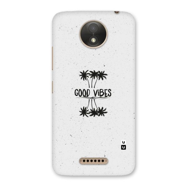 Good Vibes Rugged Back Case for Moto C Plus