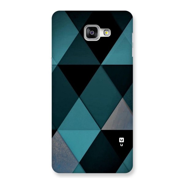 Green Black Shapes Back Case for Galaxy A9