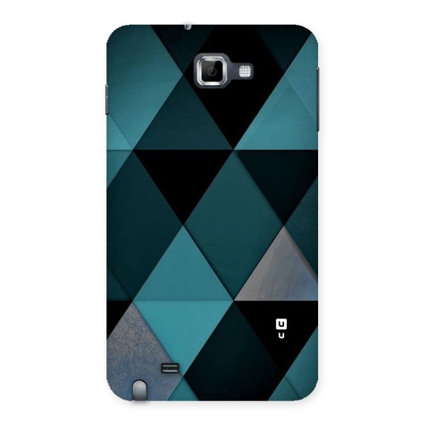 Green Black Shapes Back Case for Galaxy Note