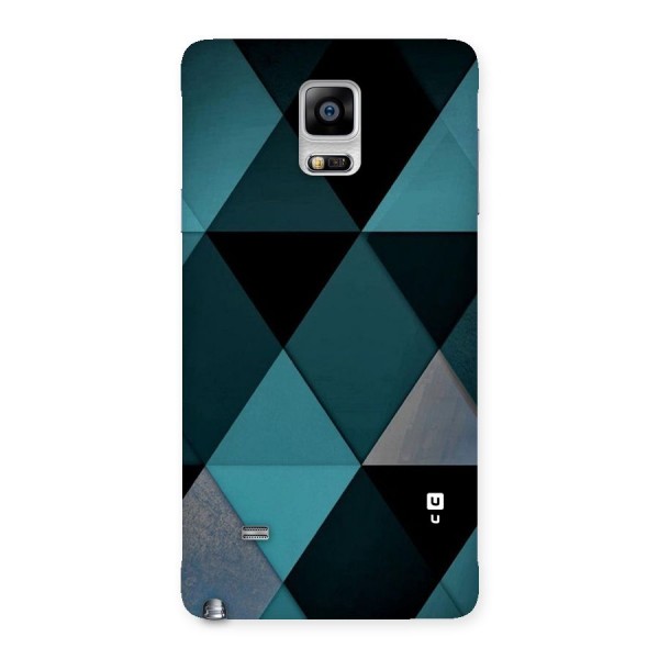 Green Black Shapes Back Case for Galaxy Note 4