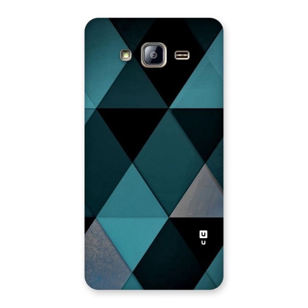 Green Black Shapes Back Case for Galaxy On5