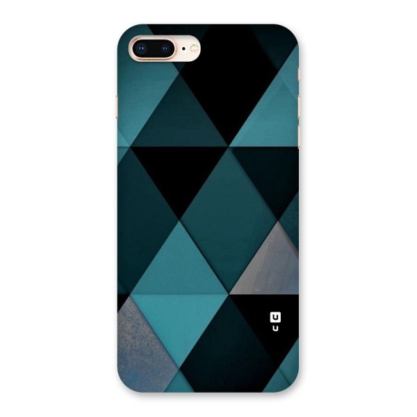 Green Black Shapes Back Case for iPhone 8 Plus