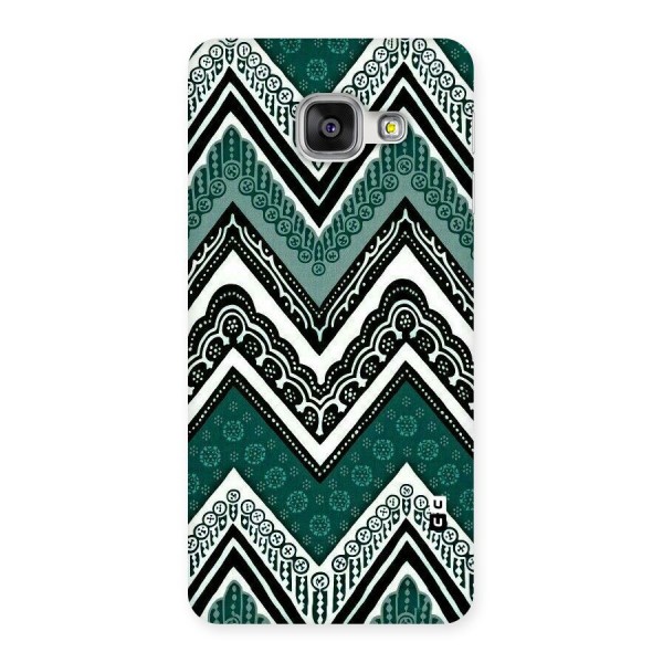 Green Chevron Back Case for Galaxy A3 2016