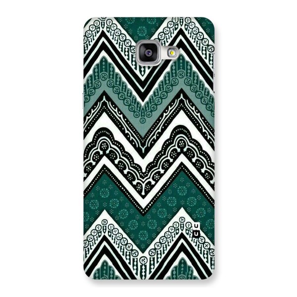 Green Chevron Back Case for Galaxy A9