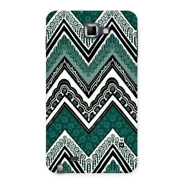 Green Chevron Back Case for Galaxy Note