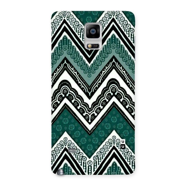 Green Chevron Back Case for Galaxy Note 4