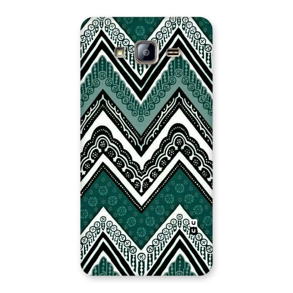 Green Chevron Back Case for Galaxy On5