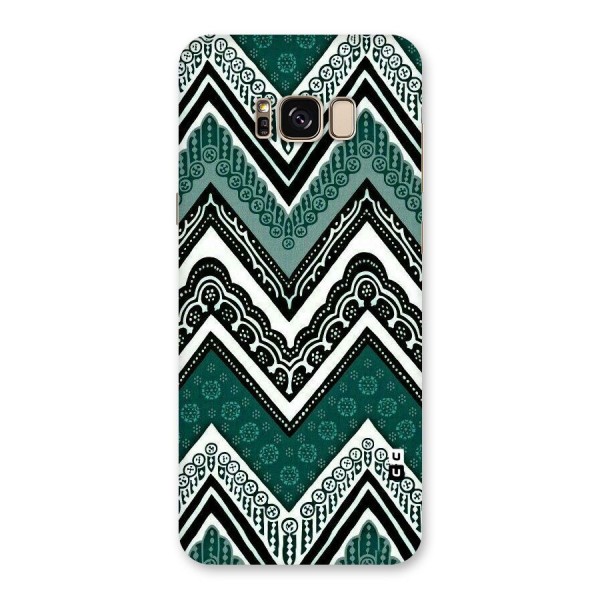 Green Chevron Back Case for Galaxy S8 Plus