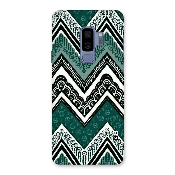 Green Chevron Back Case for Galaxy S9 Plus