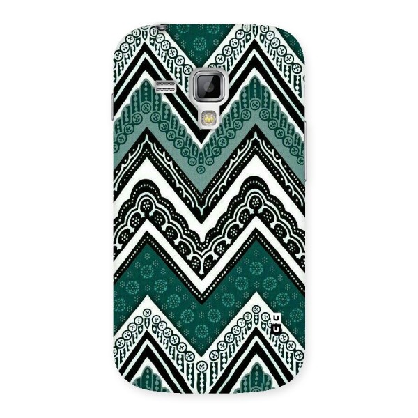 Green Chevron Back Case for Galaxy S Duos