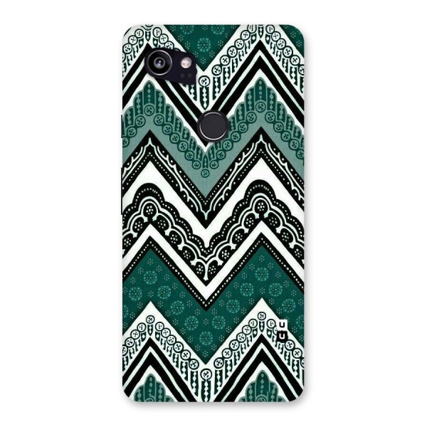 Green Chevron Back Case for Google Pixel 2 XL