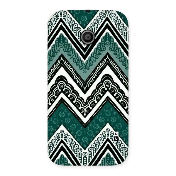 Green Chevron Back Case for Moto E